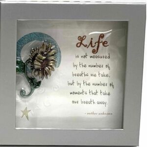 Patricia Dash Darling Dash NWT sunflower “Life” pin with inspirational card